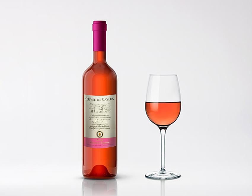 銅版紙淡金酒標(biāo)